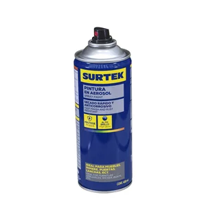 Pintura en aerosol 400 ml color aluminio surtek