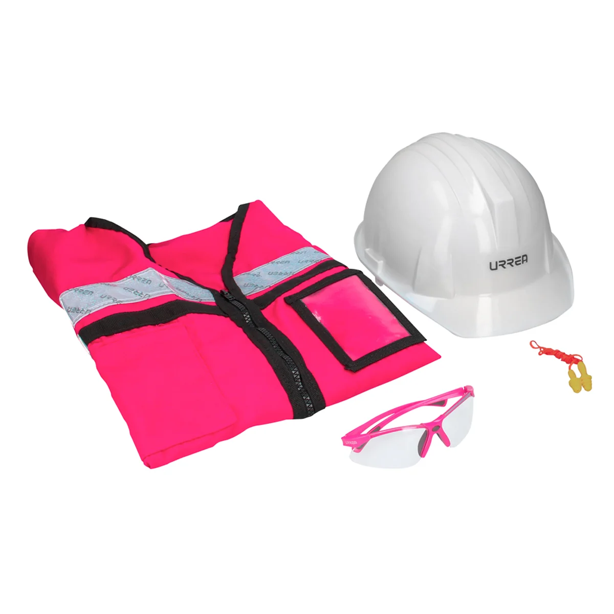 Juego de equipo de protección personal rosa g, 4 piezas urrea