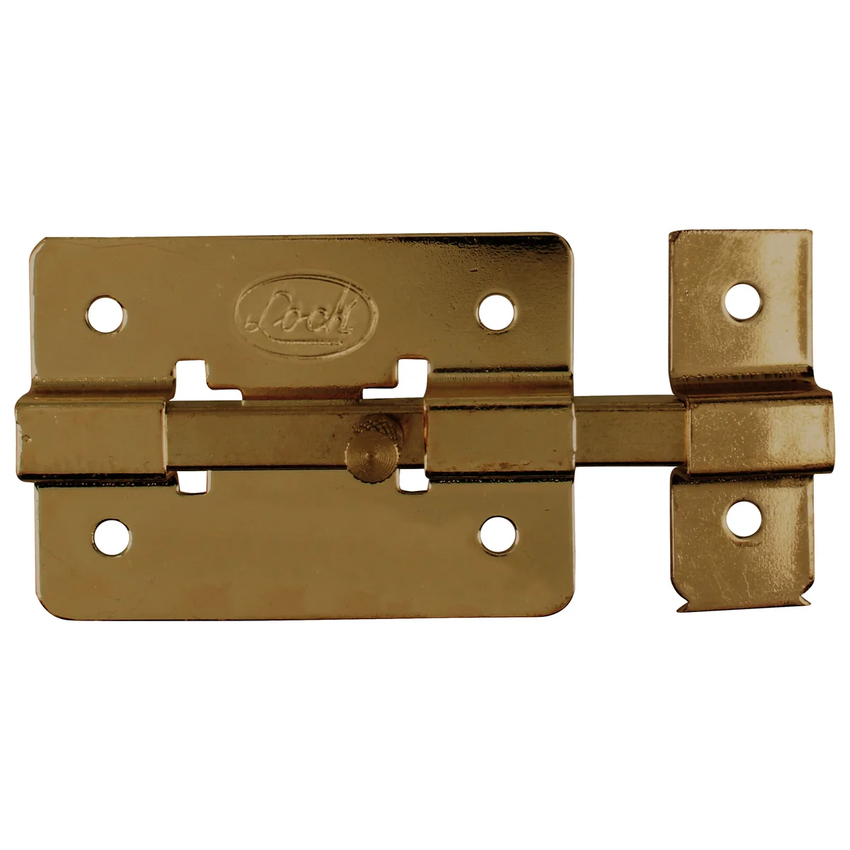 Pasador de sobreponer de barra latón antiguo 8 cm lock