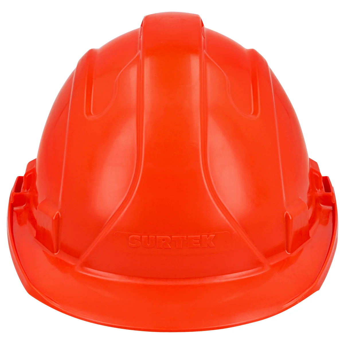 Casco de seguridad con ajuste de intervalos de 4 puntos, color naranja surtek