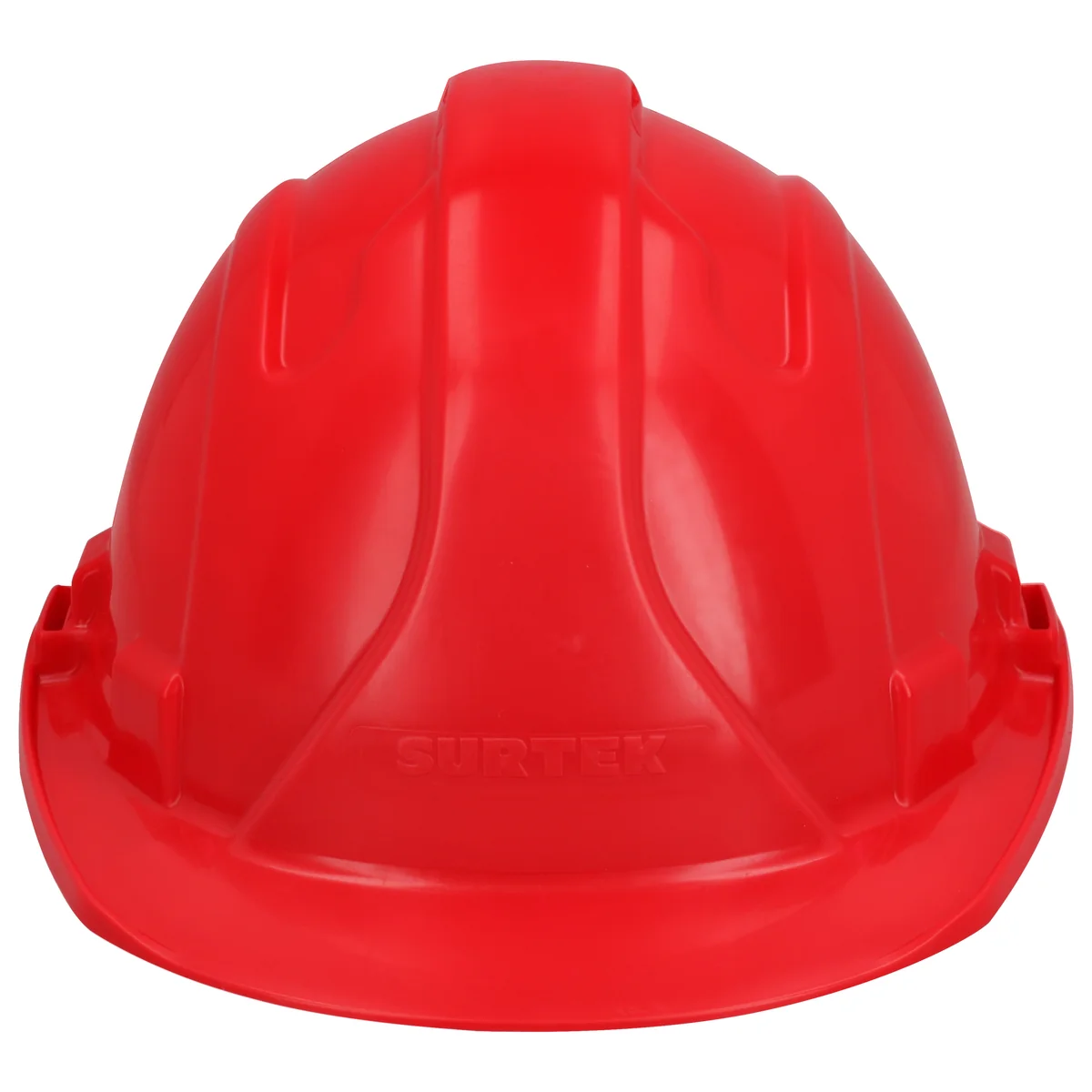 Casco de seguridad con ajuste de intervalos de 4 puntos, color rojo surtek