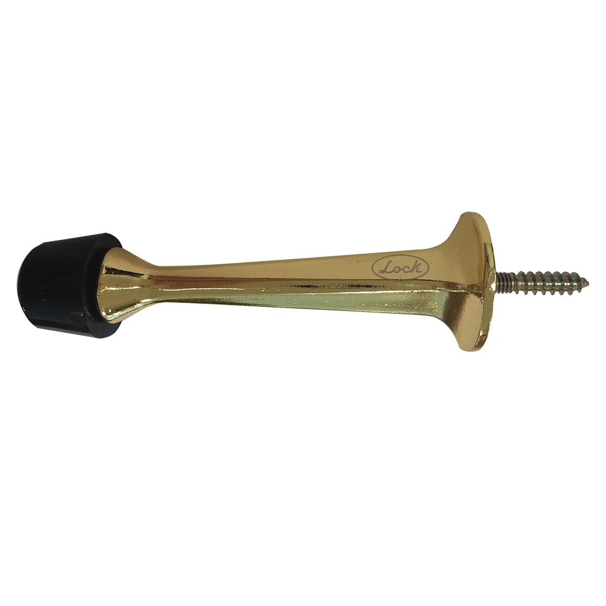 Tope recto para puerta latón brillante lock