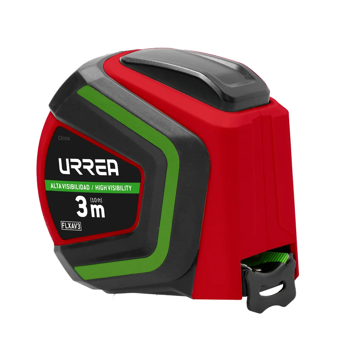 Flexómetro alta visibilidad 3 m urrea