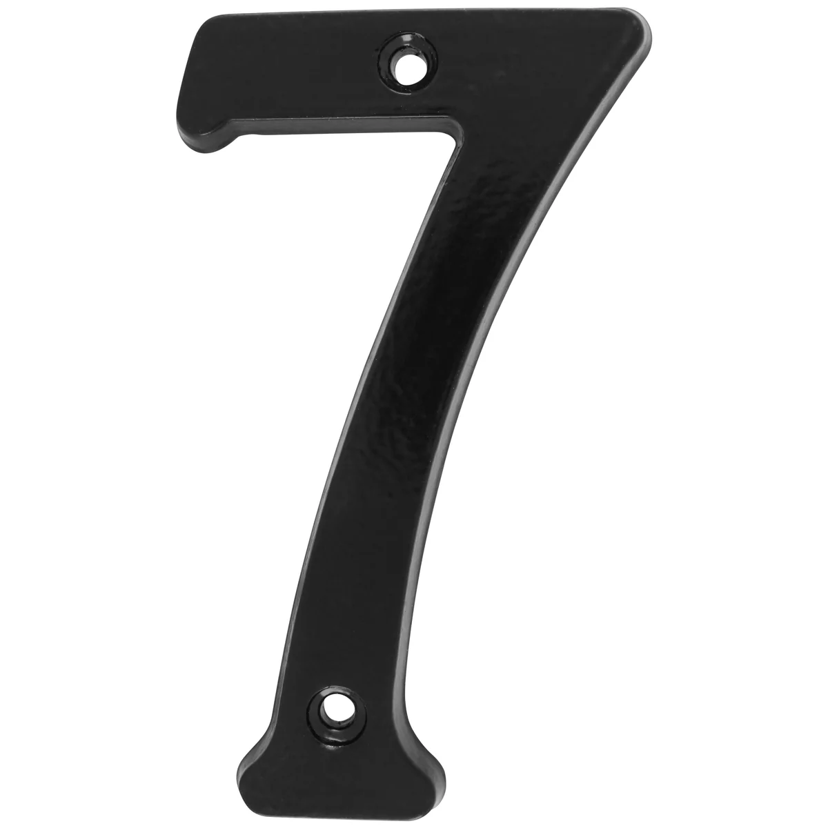 Número 7 slim 4" negro lock