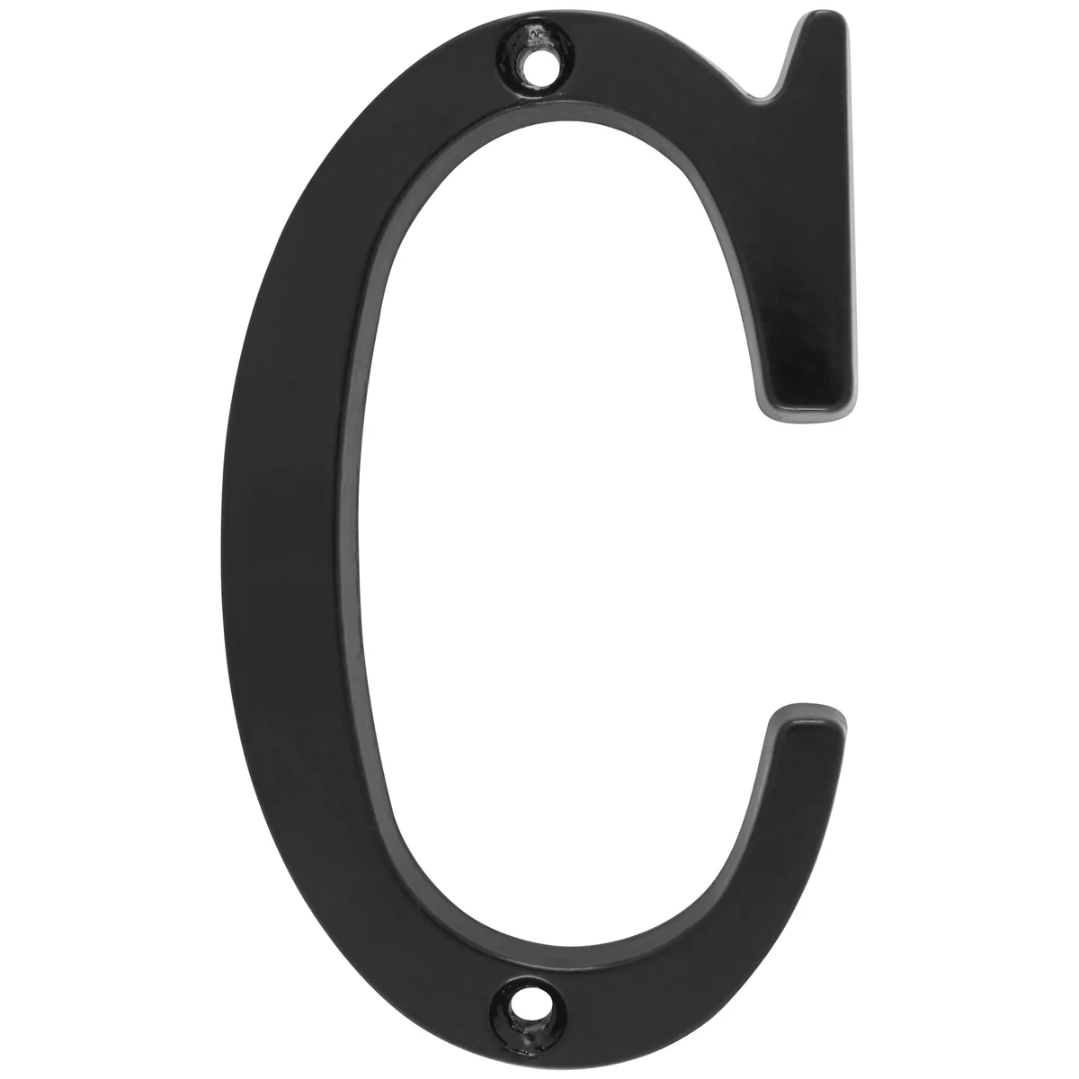Letra c slim 4" negro lock