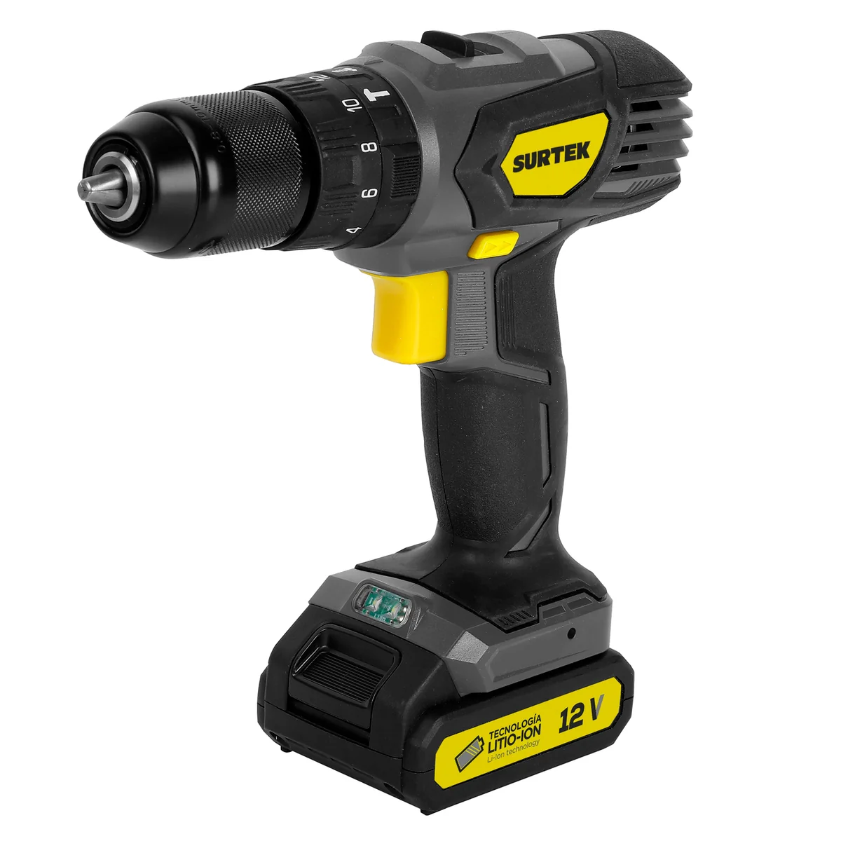 Rotomartillo de imp 3/8" a batería litio-ion 12 v 28 nm surtek