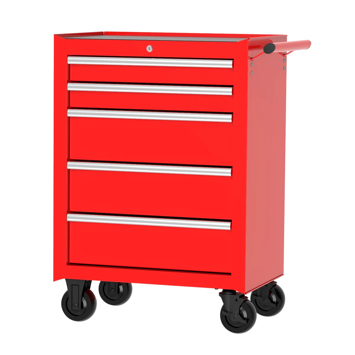 Gabinete móvil 8 gavetas color rojo serie p 27" urrea