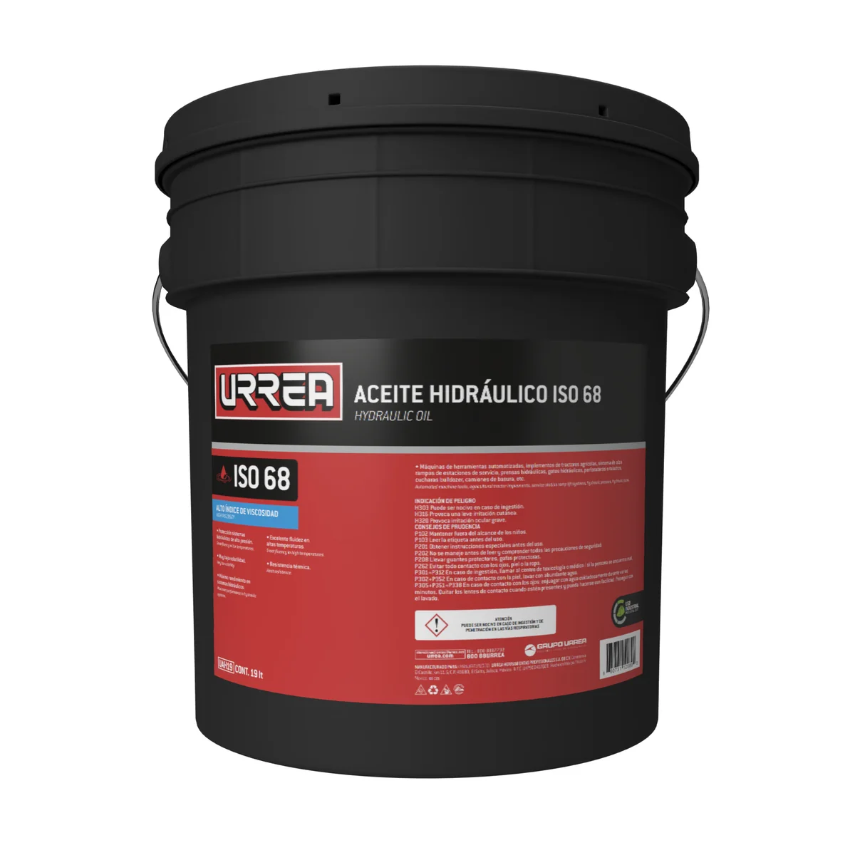 Aceite hidráulico iso 68 19 lt urrea