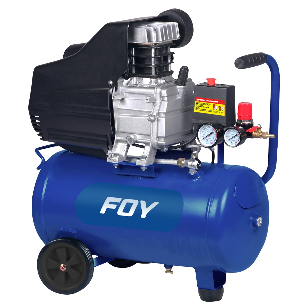 Compresor de aire eléctrico lubricado 40 lt 2 hp 120 v foy
