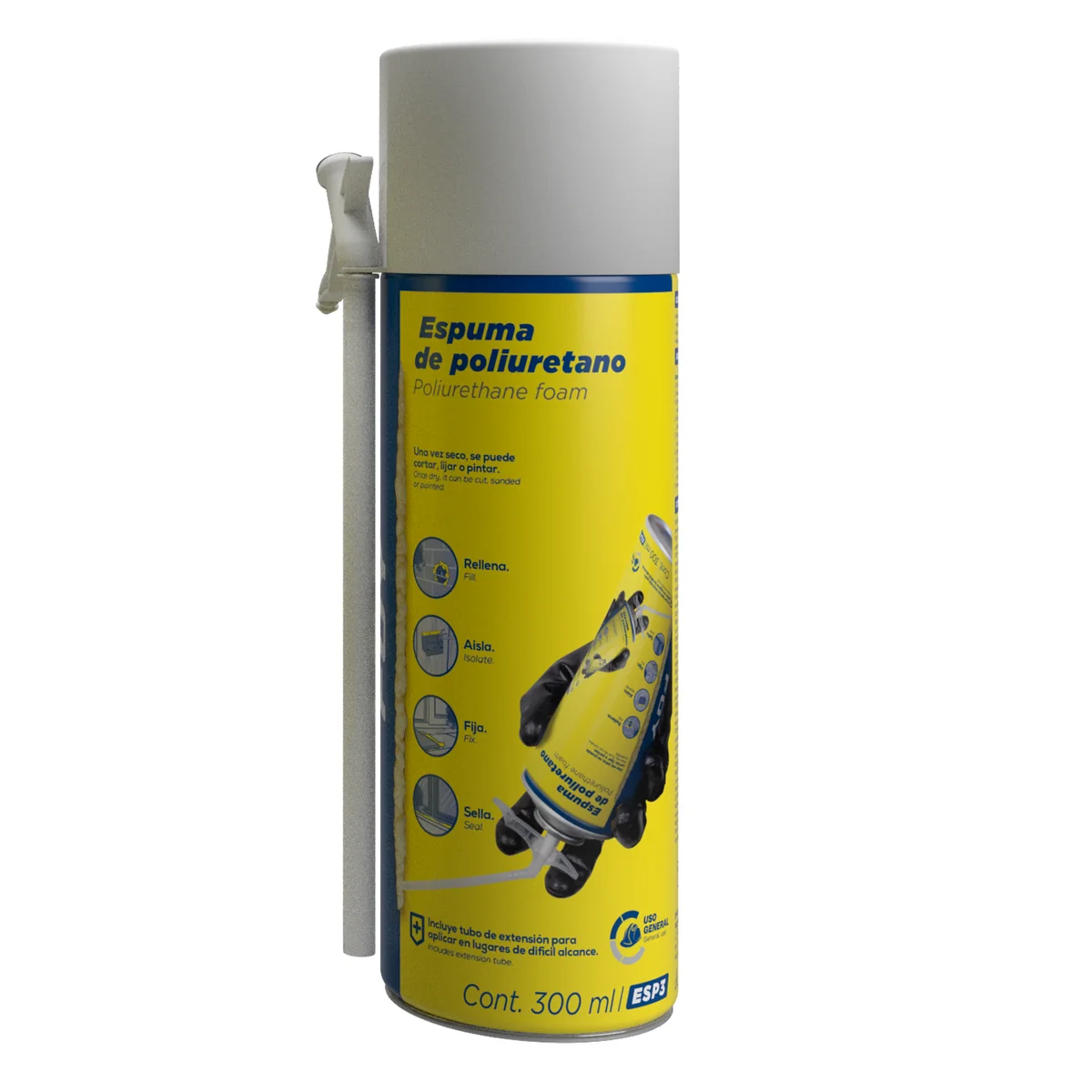 Espuma de poliuretano 300 ml foy
