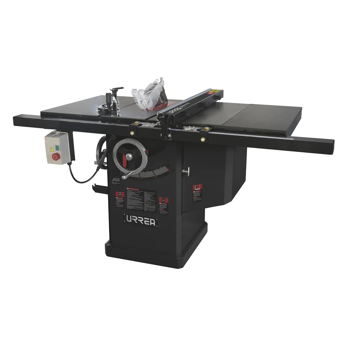 Sierra de mesa con ducto de salida para polvo 10", 3 hp, 2200 w, 220 v, 3580 rpm urrea