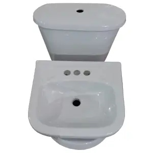 Wc taza redonda gris econ. (6732)