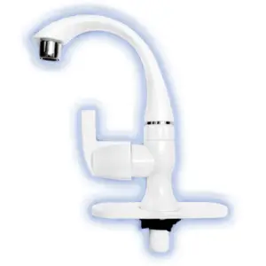 Monomando p/lavabo abs blanco maneral 1/4 vuelta econ