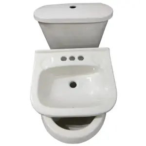 Wc taza redonda beige/marfil econ. (28653)