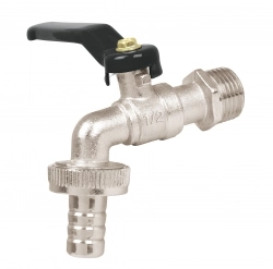 Nariz llave de zinc esfera 1/2pulg rosca p/manguera