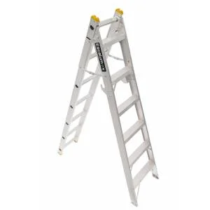 Escalera aluminio convertible alt 6.35 mts cap 102 kg 20 escal cte-10