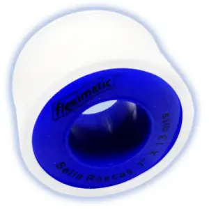 Cinta teflon 3/4pulg x 7 mts