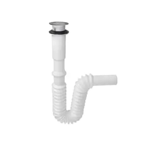 Bano ¶ cespol pvc flexible p/ lavabo tipo p 1-1/4pulg