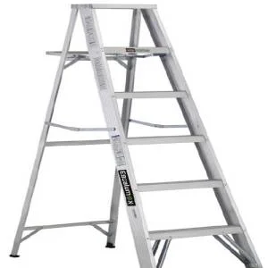 Escalera aluminio tijera alt 1.52 mt cap 91 kg 4 escalo sta-5