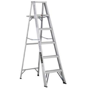 Escalera aluminio tijera alt 1.83 mts cap 90 kg 5 escal sta-6