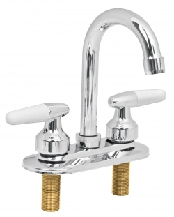 Mezcladora p/lavabo 4pulg c/manerales cono,cuello bar,
