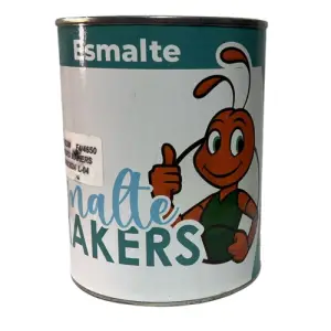 Pintura esmalte rojo bermellon 1 lt anticorrosivo makers
