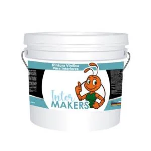 Pintura vinilica blanco gal 4 lts inter-makers
