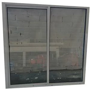 Ventana alum xo de 0.90 x 1.20 mts blanca c/cristal claro 3 mm