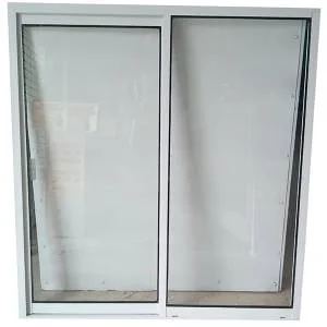 Ventana alum xo de 1.00 x 1.00 mts blanca c/cristal claro 3 mm