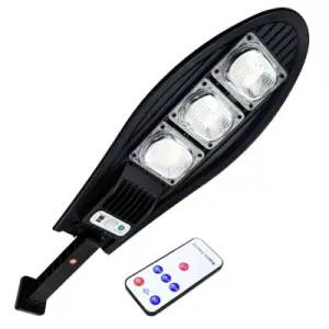 Lampara de pared led solar c/sensor de mov 3 elementos