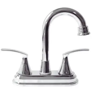 Mezcladora p/lavabo 4pulg cuello ac. inox cuerpo laton mod. delio