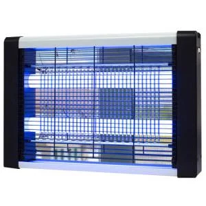 Lampara mata insectos colgante 1.6 w rejilla metalica cuadrada